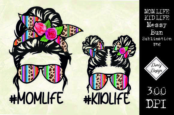 Mom Life Kid Life Messy Bun Sublimation Graphics and Crafts Review