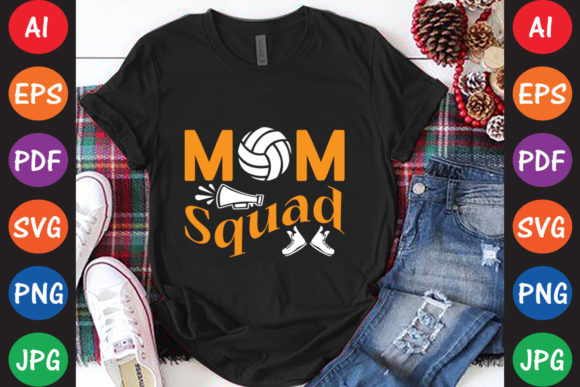 Mom Squad Graphics for Crafts and Commercial Use