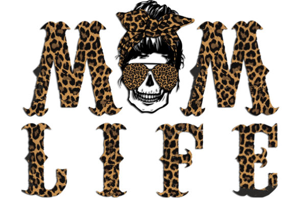 Skull Mom Life with Leopard Sublimation Graphics and Crafts Review
