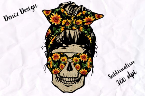 Skull Sunflower, Skull Mom Png, Boho Png Graphics and Crafts Review