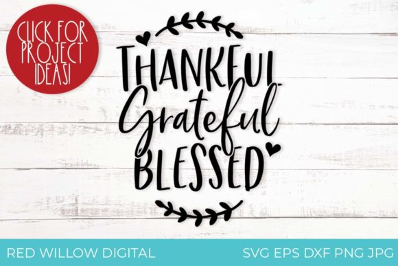 Thankful Grateful Blessed Fall SVG File
